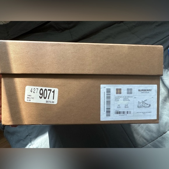 Burberry Arthur Check Runway Sneakers 9.5 - Picture 5 of 7